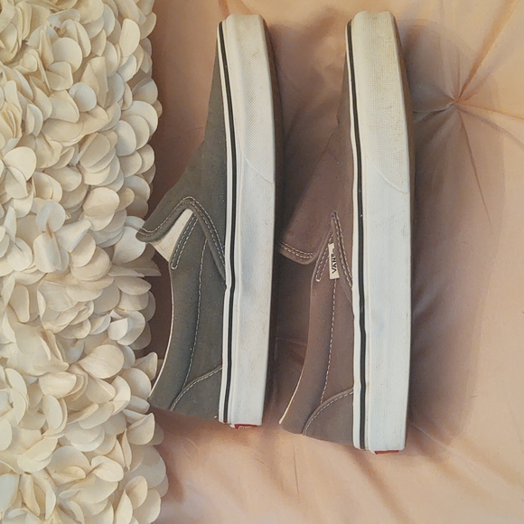 Vans Men's khaki green canvas shoes - Picture 3 of 7